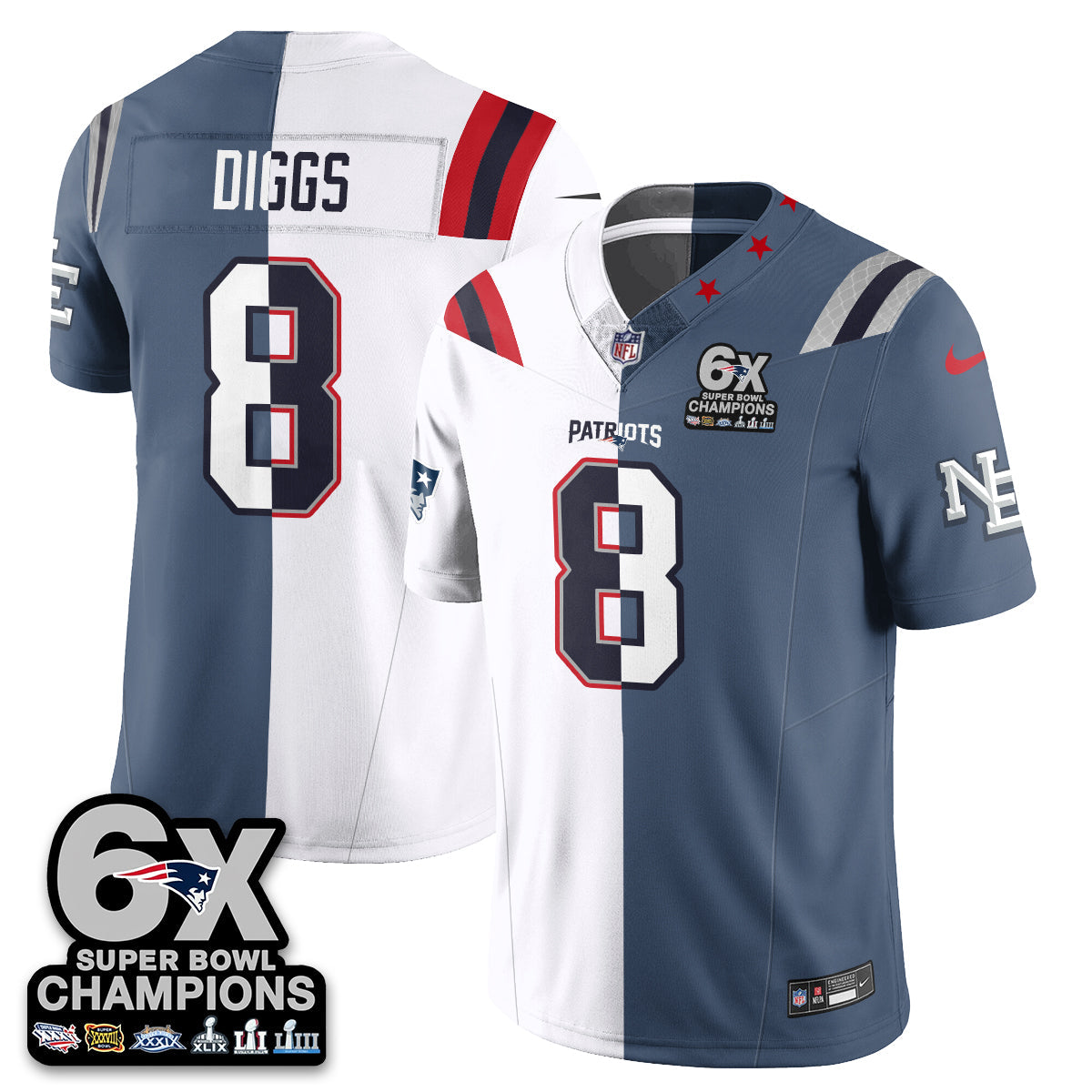 Blue White - Stefon Diggs - 8