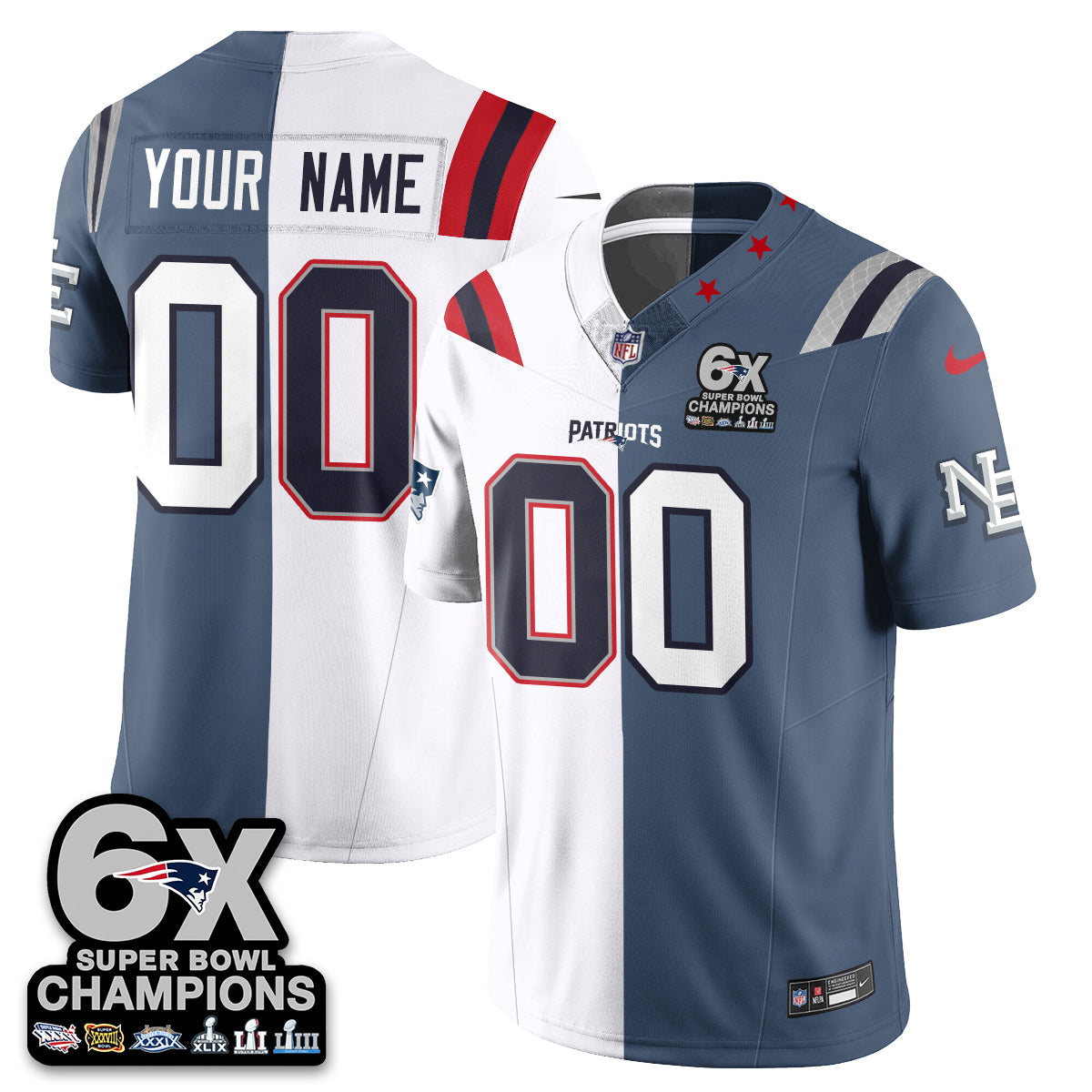 6-Time Champions Patch Vapor Limited Split Jersey