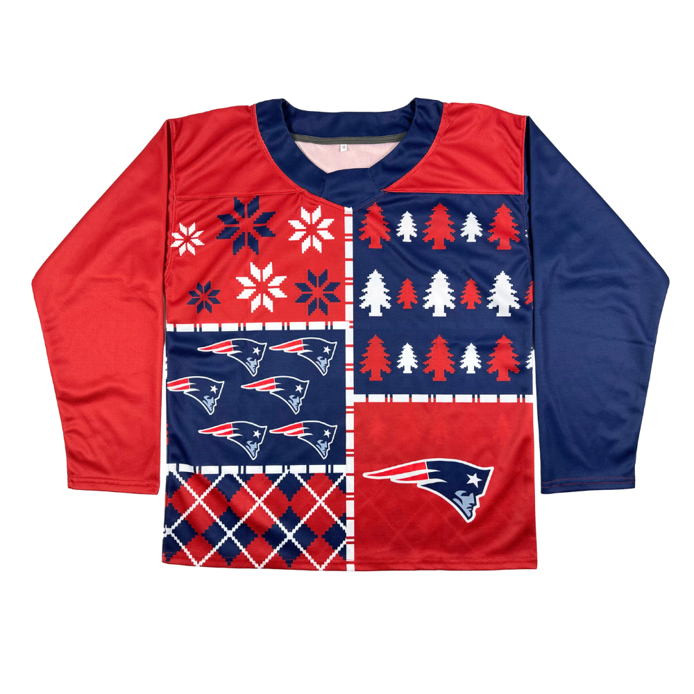 New England Christmas Hockey Jersey