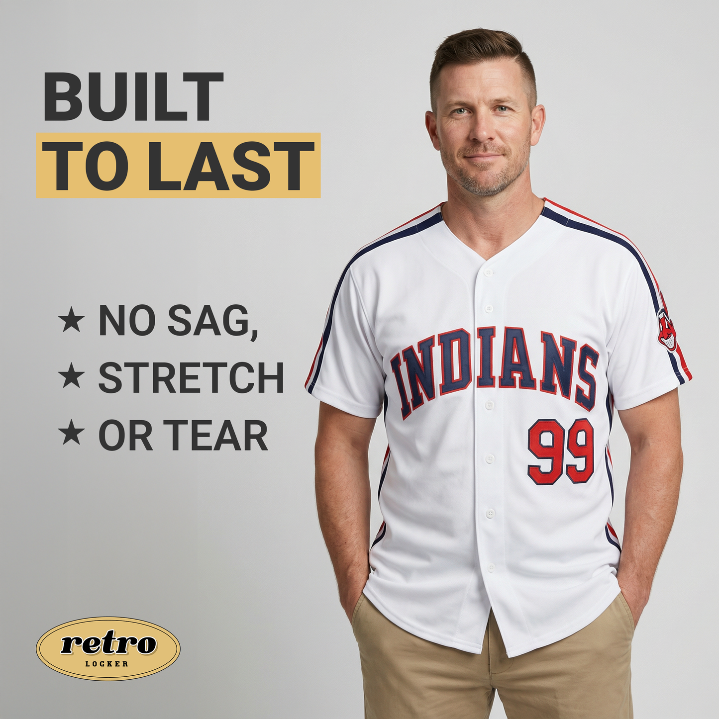 Ricky Vaughn Wild Thing Indians Baseball Jersey