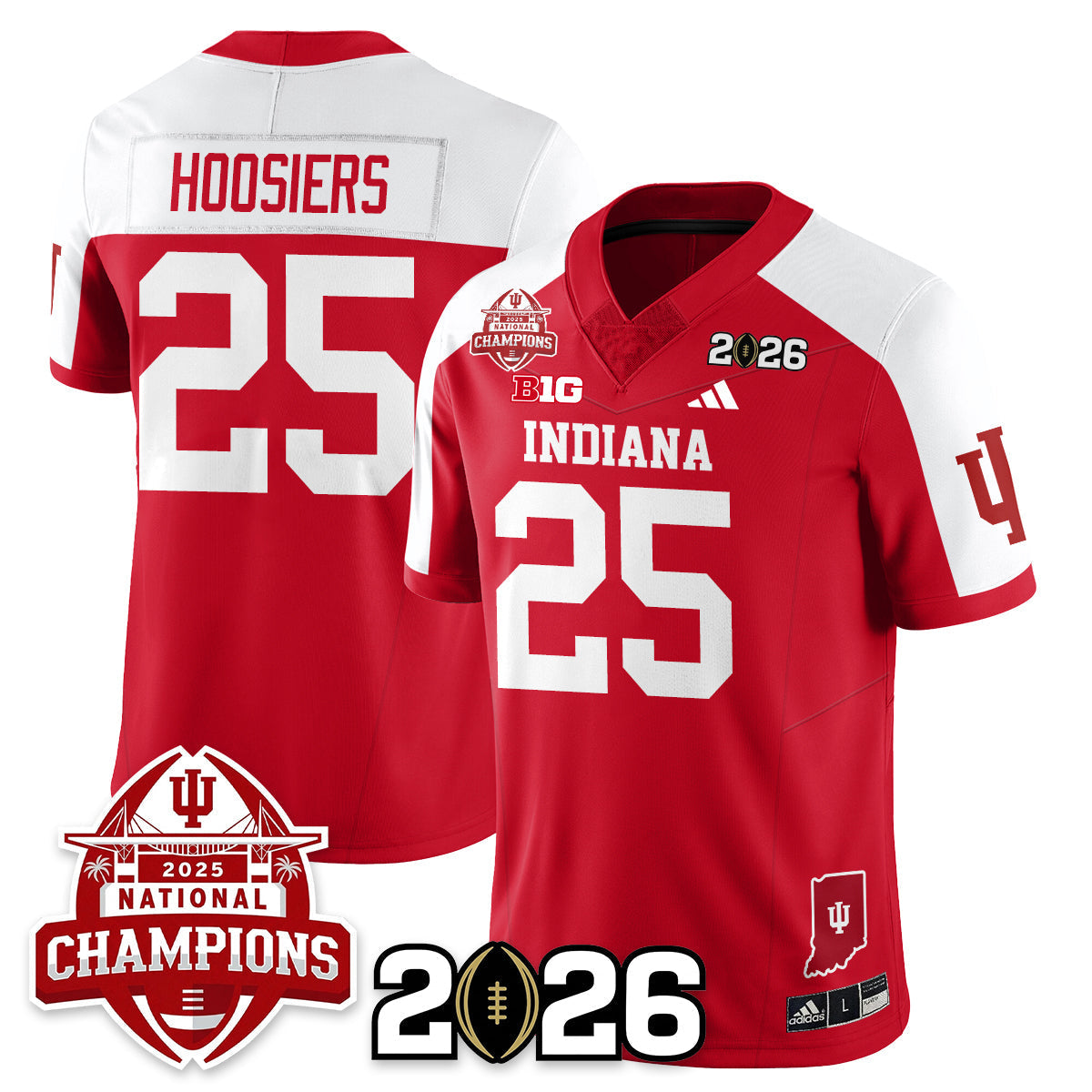 Red Alternate - Hoosiers - 25