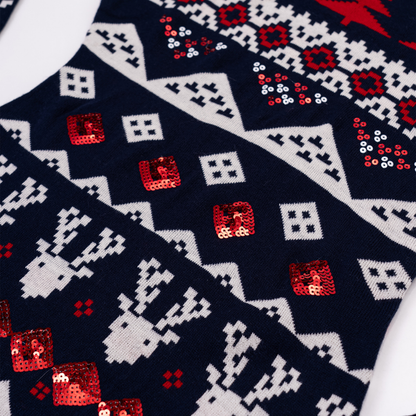 Christmas knitted short dress