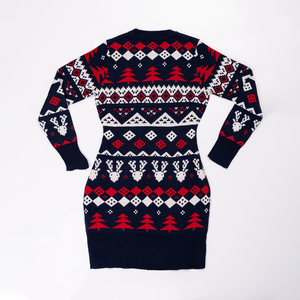 Christmas knitted short dress