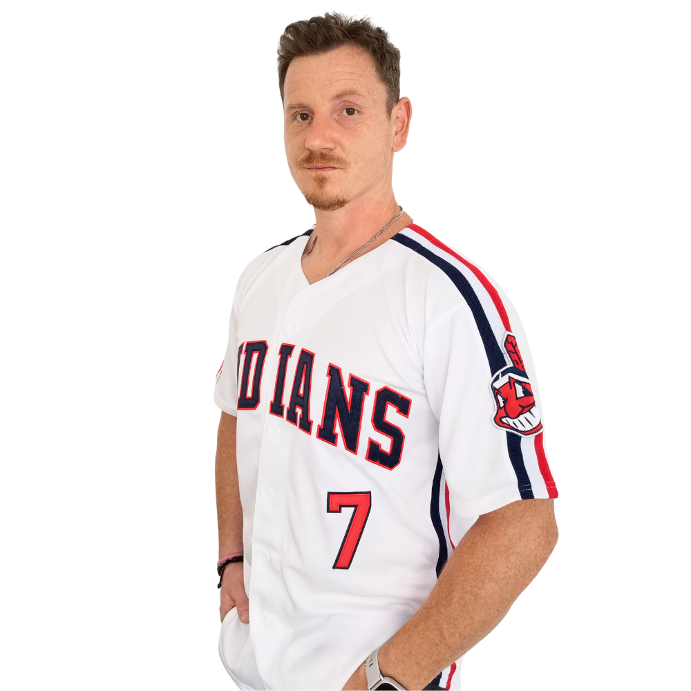 Jake Taylor Indians Baseball Jersey
