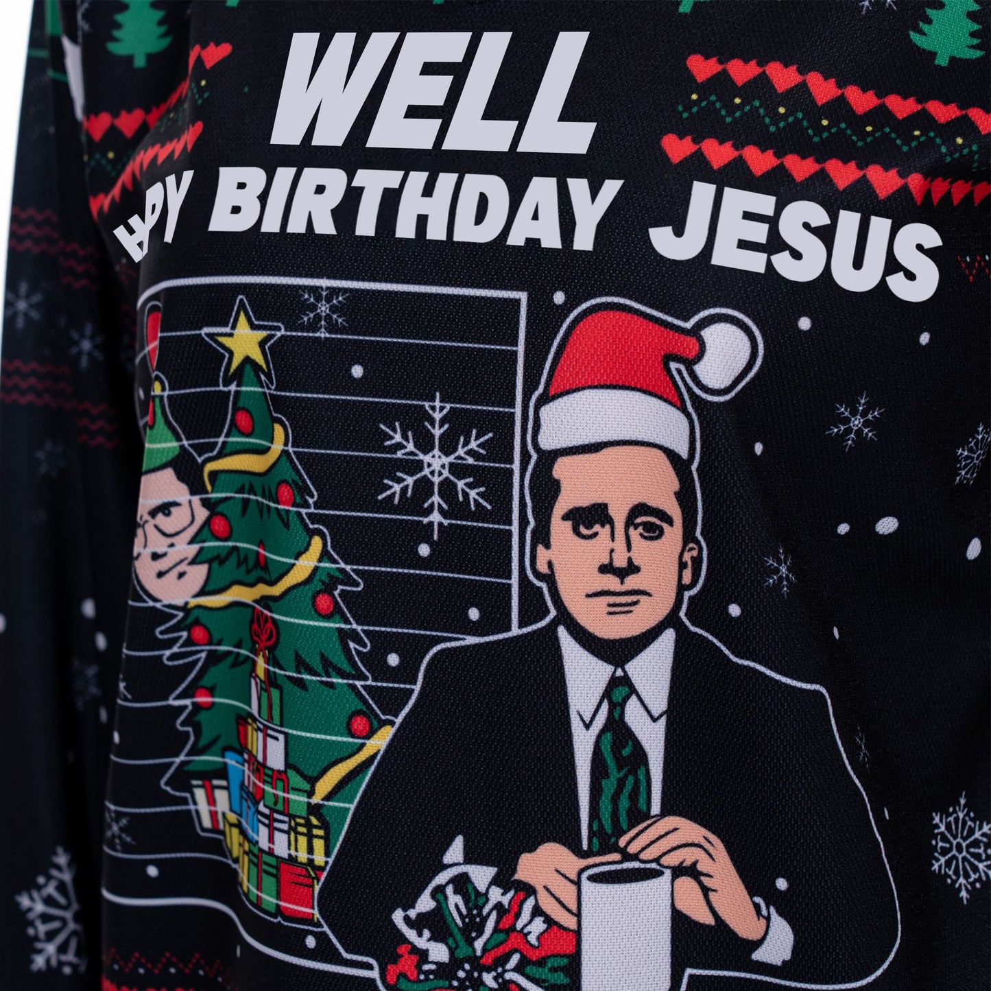 The Office Michael Scott ‘Happy Birthday Jesus’ Christmas Hockey Jersey