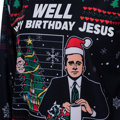 The Office Michael Scott ‘Happy Birthday Jesus’ Christmas Hockey Jersey