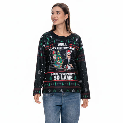 The Office Michael Scott ‘Happy Birthday Jesus’ Christmas Hockey Jersey