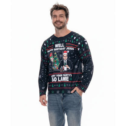 The Office Michael Scott ‘Happy Birthday Jesus’ Christmas Hockey Jersey