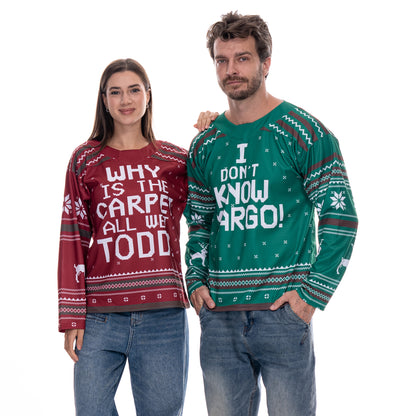 Margo & Todd Christmas Hockey Jersey