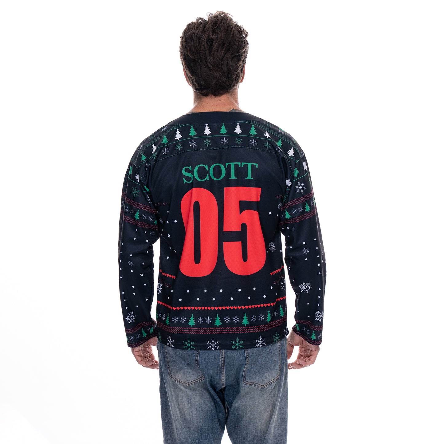 The Office Michael Scott ‘Happy Birthday Jesus’ Christmas Hockey Jersey