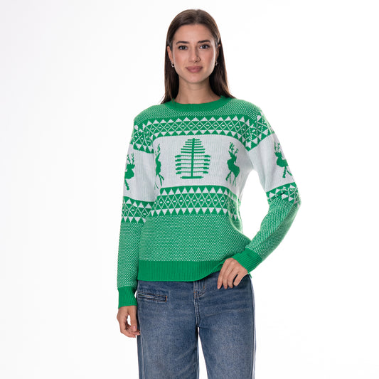 Womans Knitted Christmas Sweater