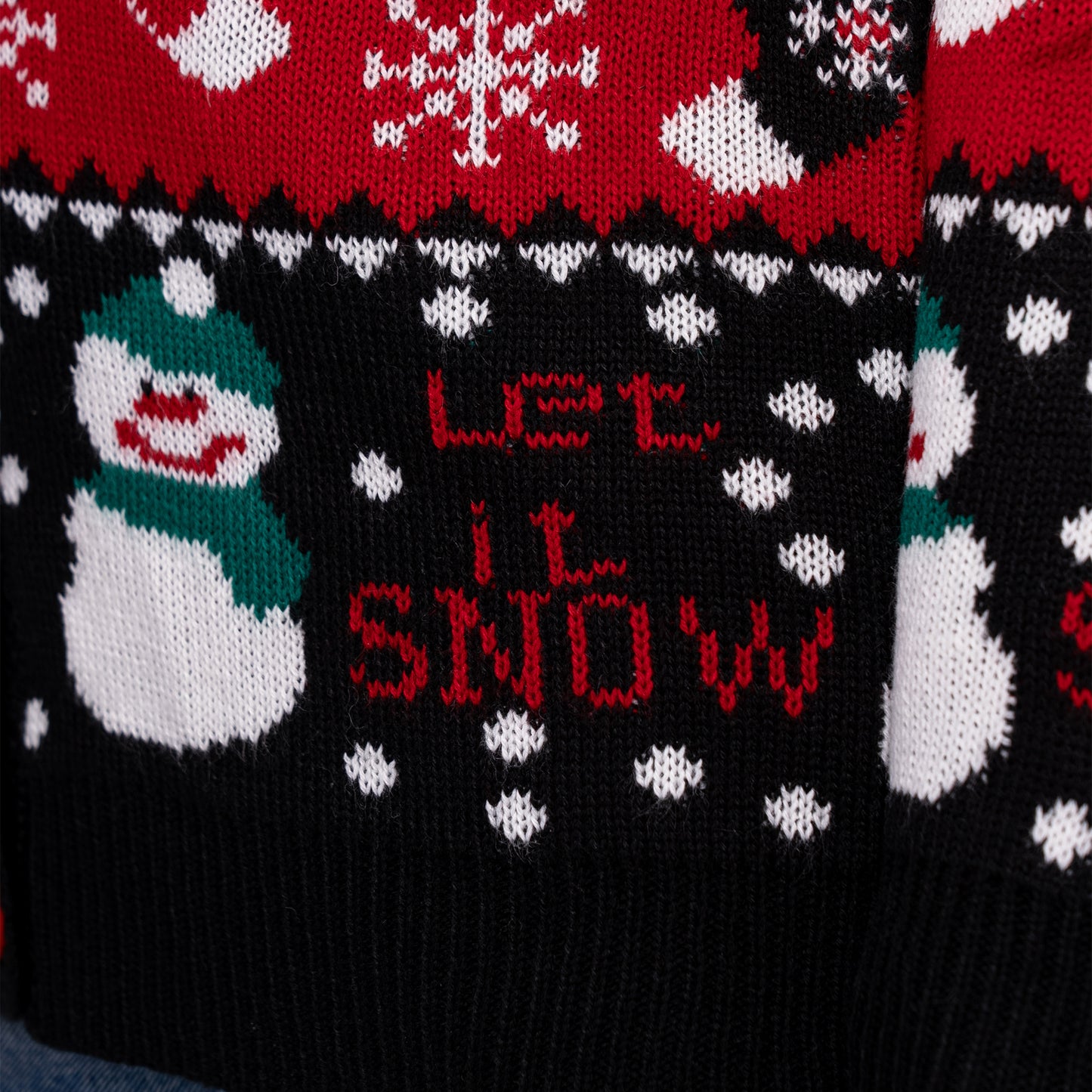 Knitted Button up Christmas Sweater