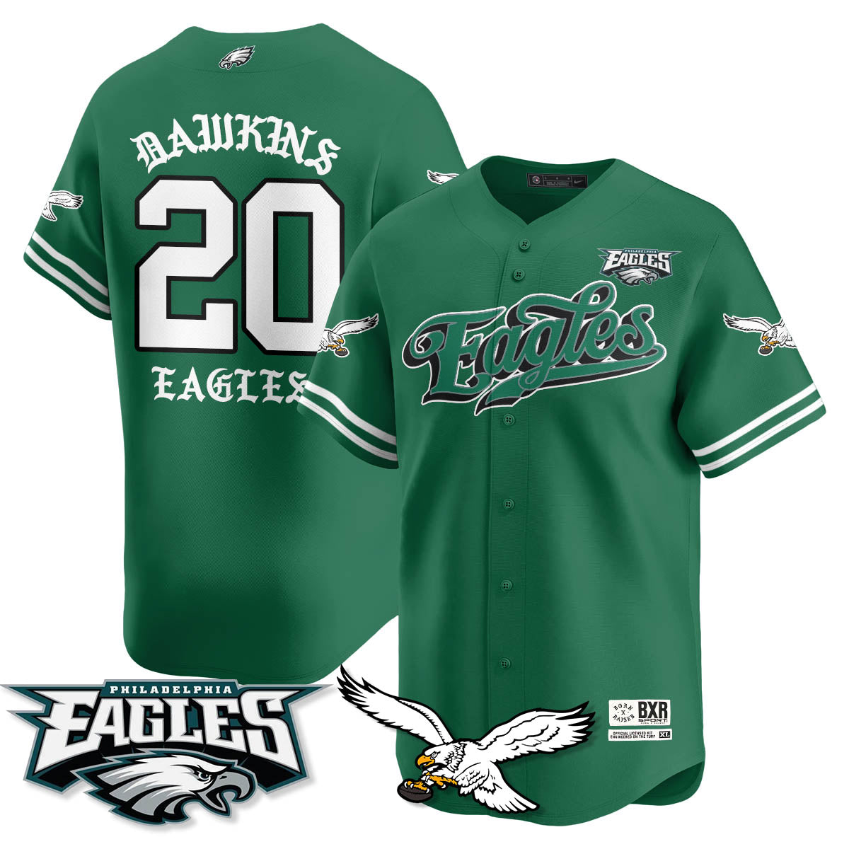 Brian Dawkins - 20 - Kelly Green
