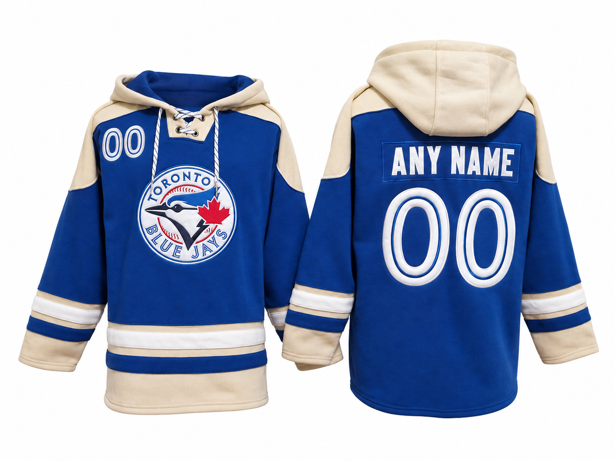 Blue / Cream / White Hoodie Custom