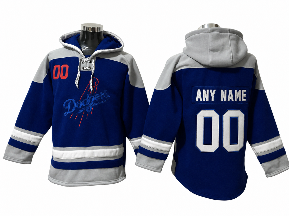 Blue / Gray / White Hoodie Custom
