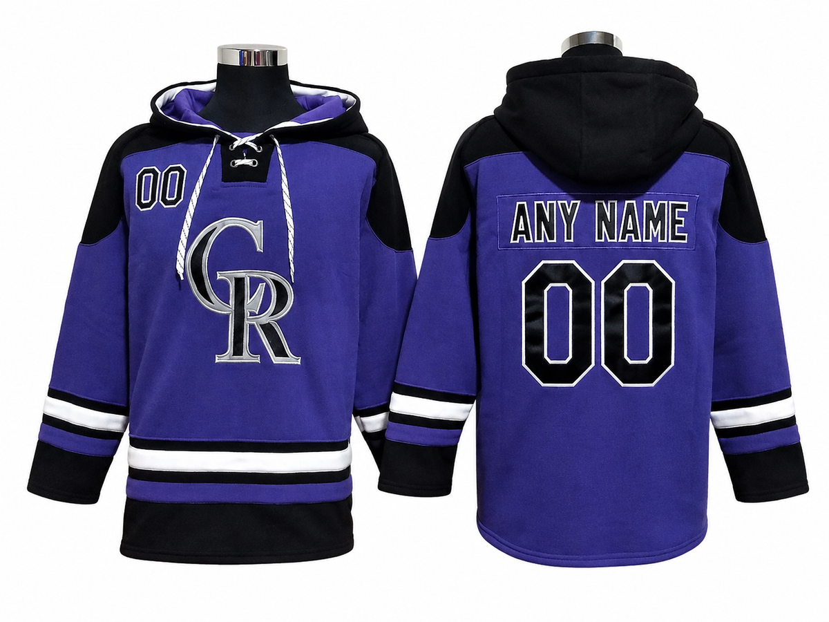 Purple / Black / White Hoodie Custom