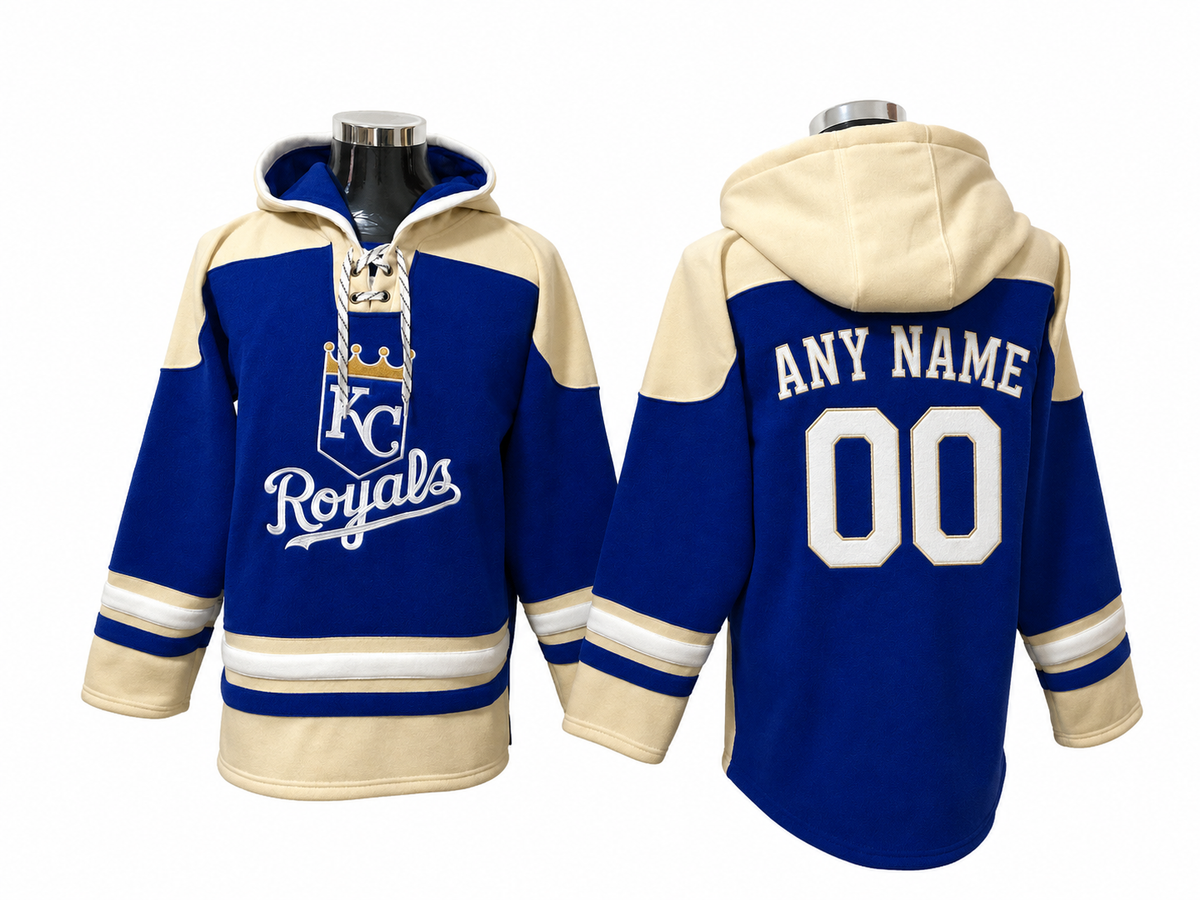Royal Blue / Cream Hoodie Custom