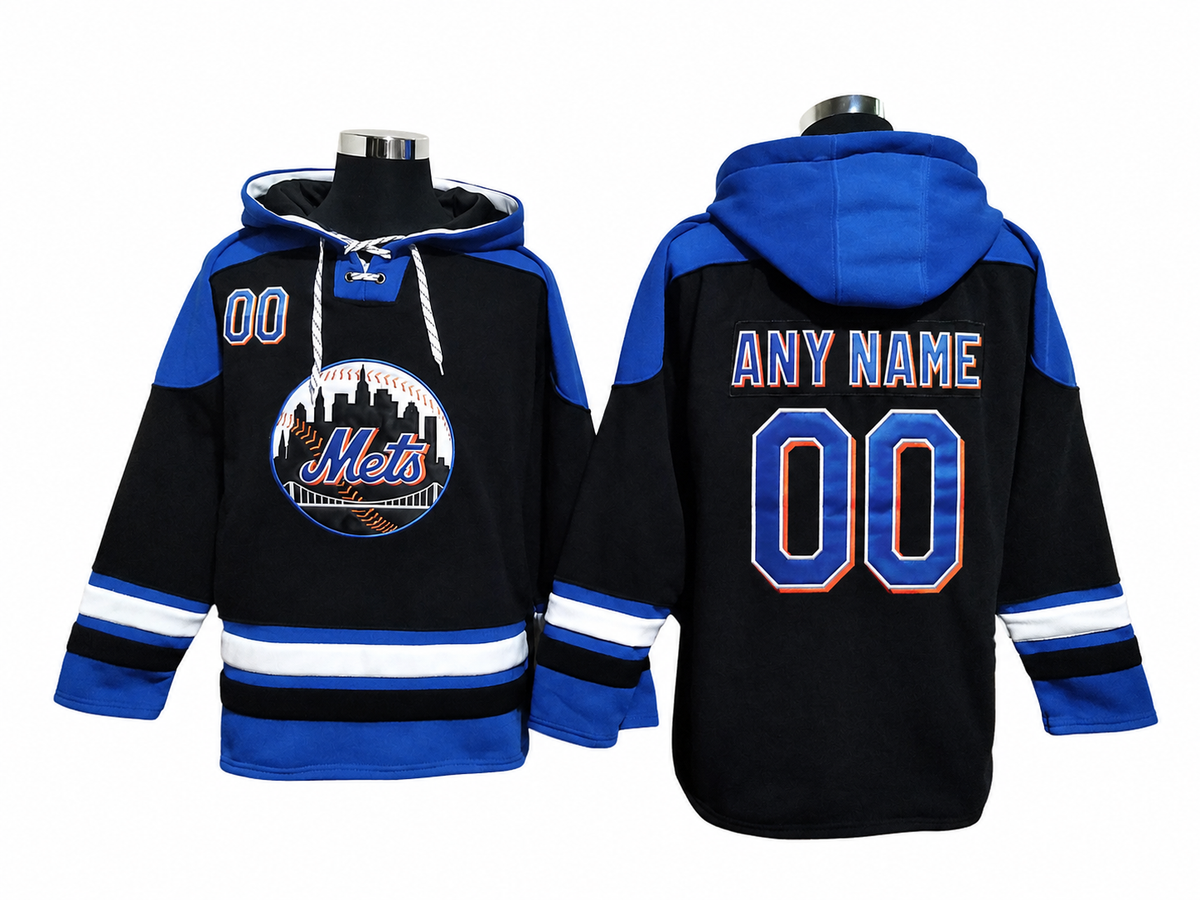 Black / Royal Blue Hoodie Custom