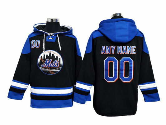 Black / Royal Blue Hoodie Custom