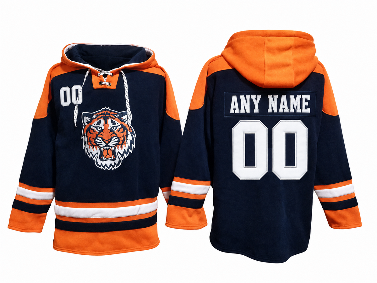Navy / Orange Hoodie Custom