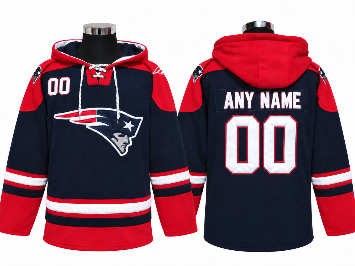 Navy/Red/White Hoodie Custom