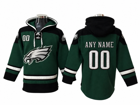 Dark Green/Black/White Hoodie Custom