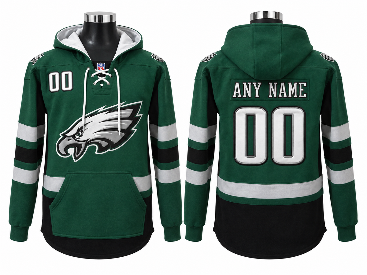 Bright Green/Black/White Hoodie Custom
