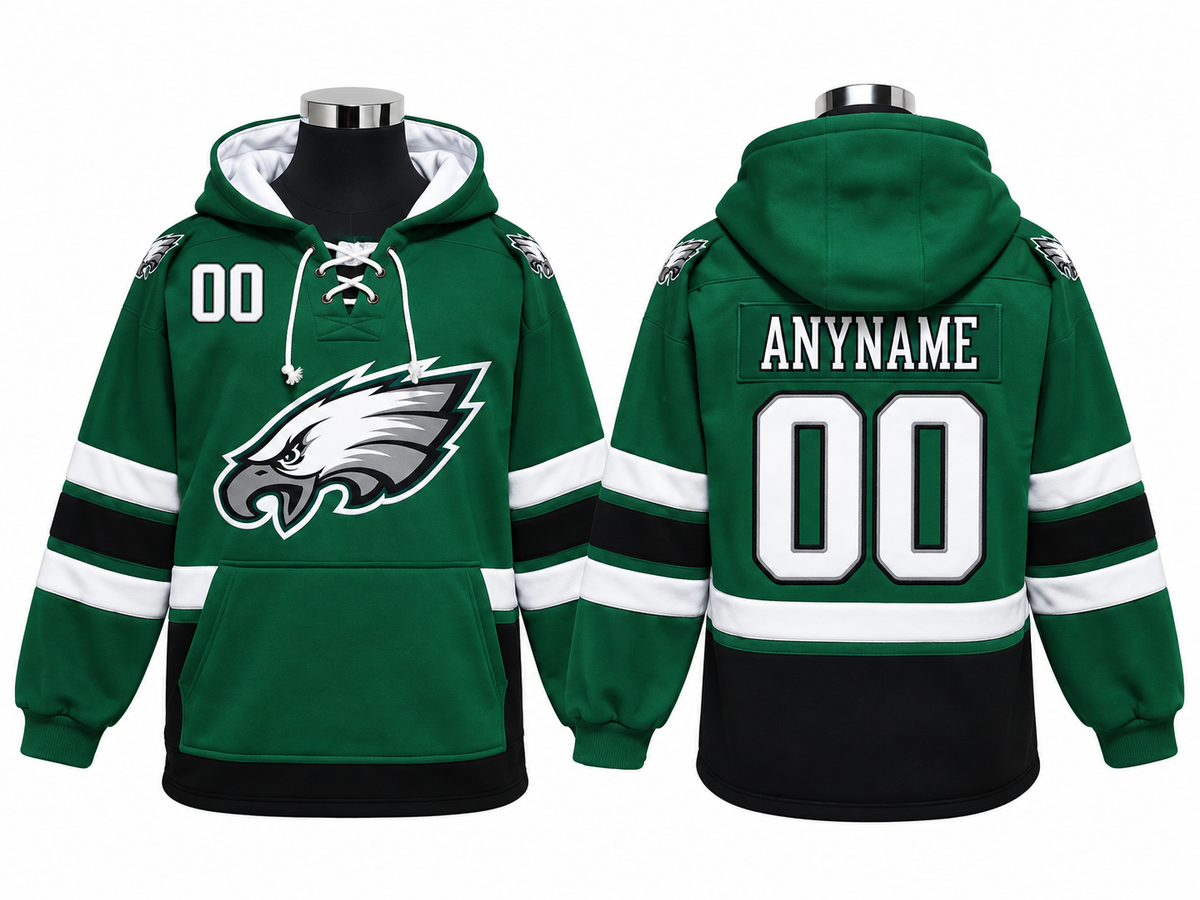 Dark Green/Black/White Hoodie Custom