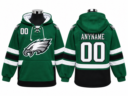 Dark Green/Black/White Hoodie Custom