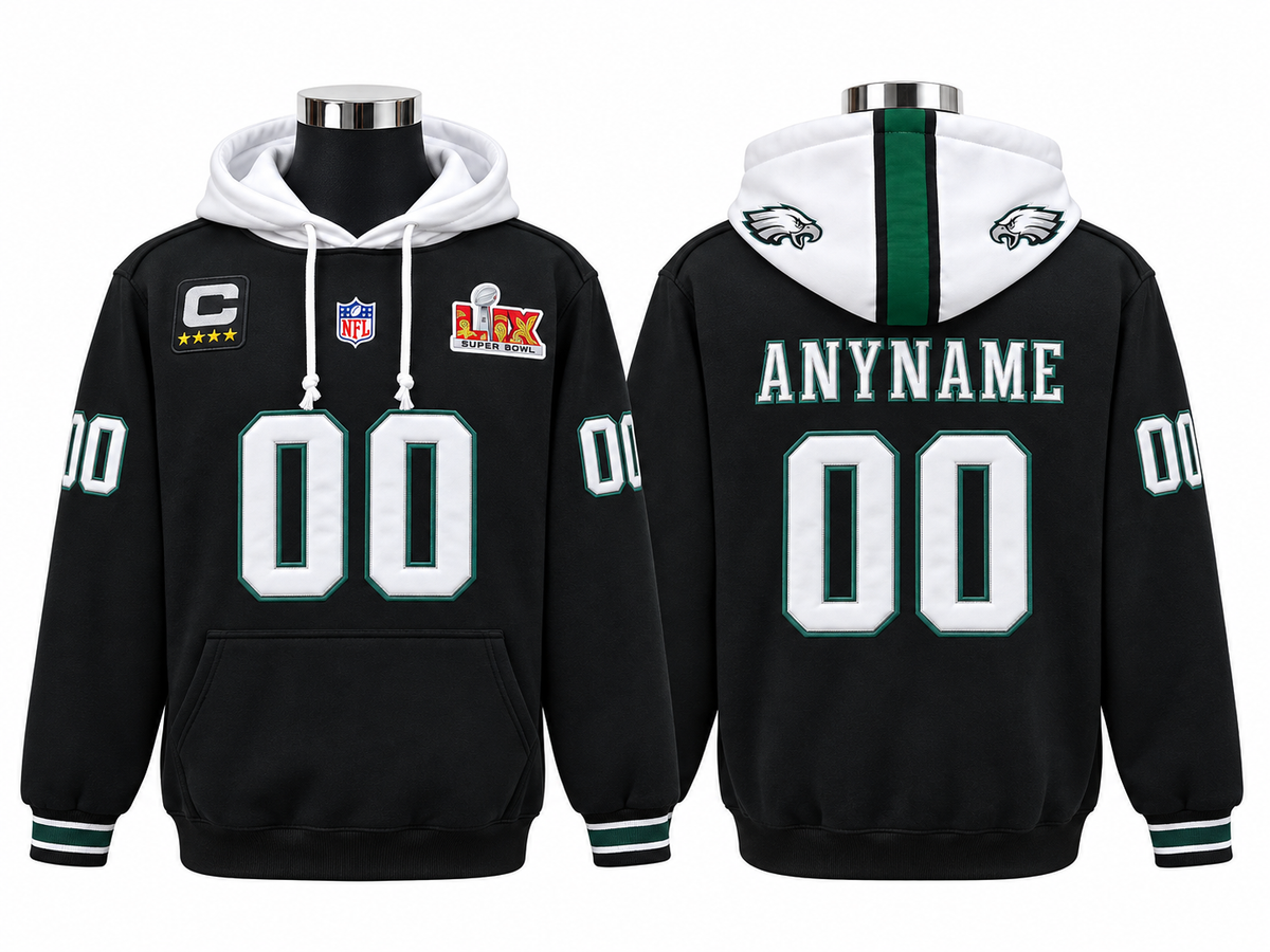 Bright Green/Black/White Hoodie Custom