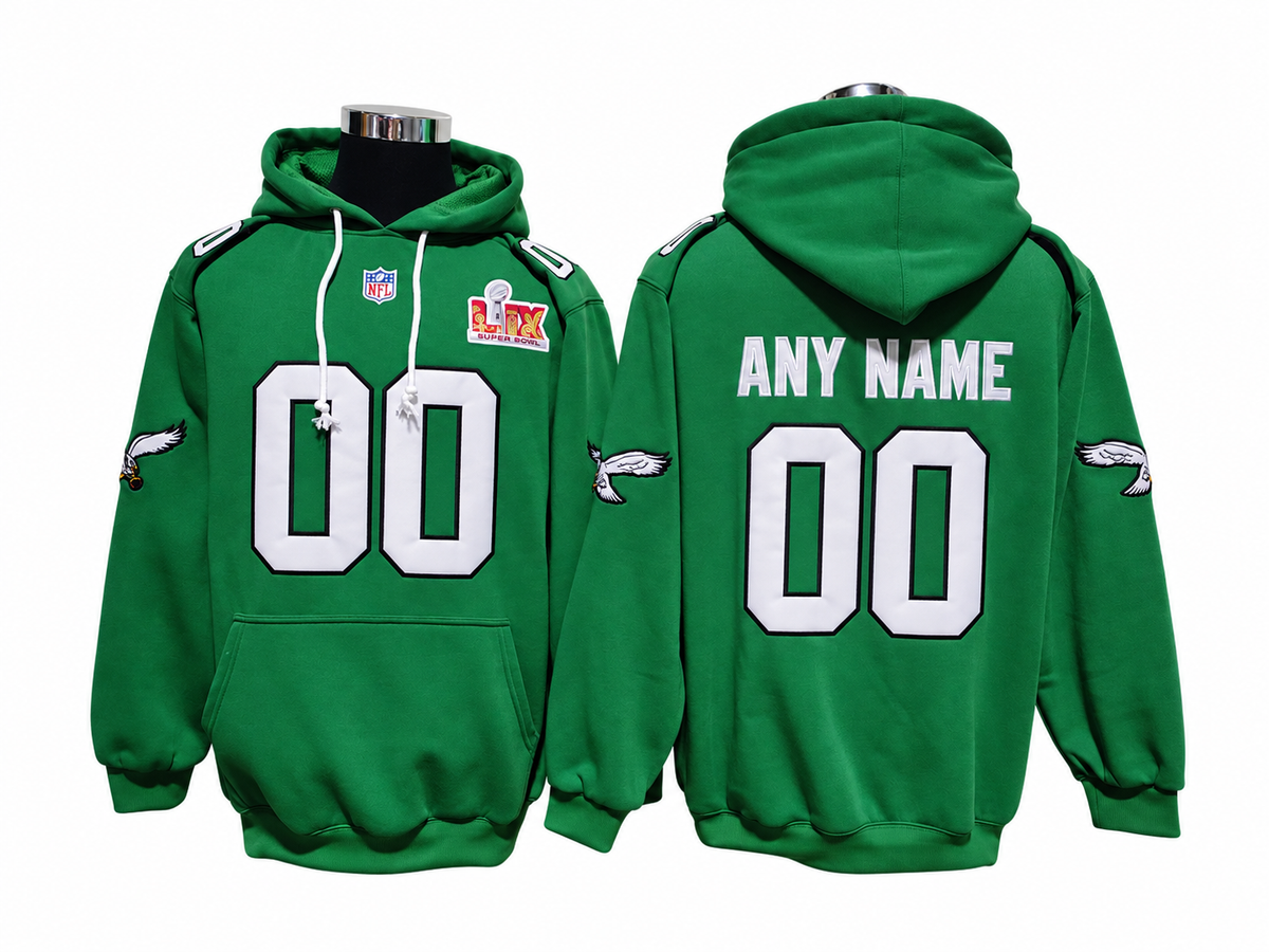 Bright Green/Black/White Hoodie Custom