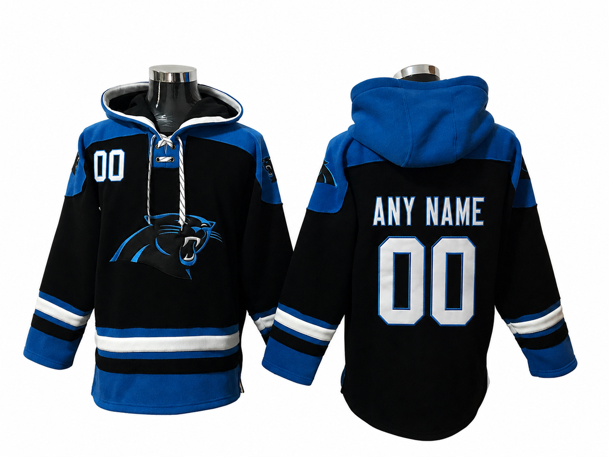 Black/Blue/White Hoodie Custom