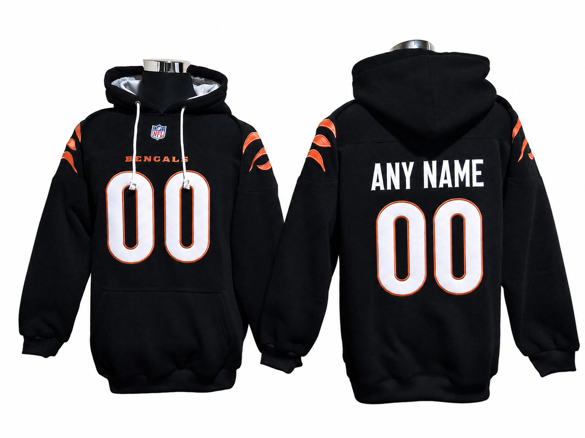 Black/Orange/White Hoodie Custom