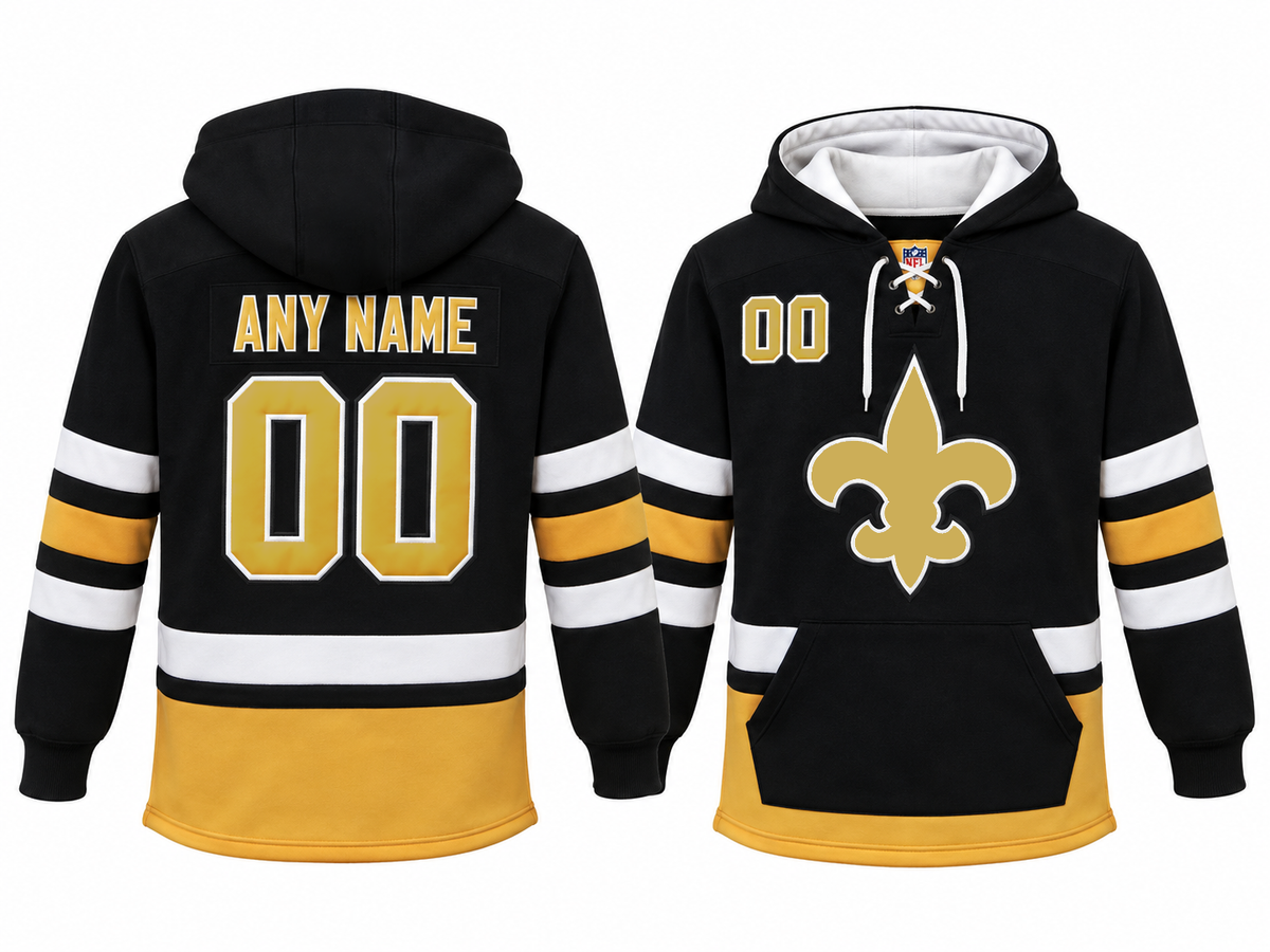 Black/Gold/White Hoodie Custom