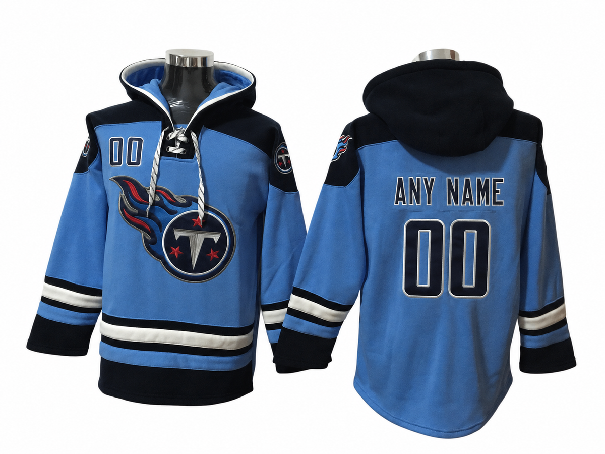 Light Blue/Navy/White Hoodie Custom