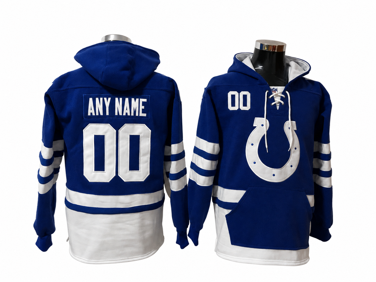 Royal Blue/Black/White Hoodie Custom