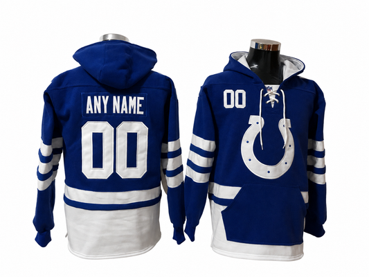 Royal Blue/Black/White Hoodie Custom