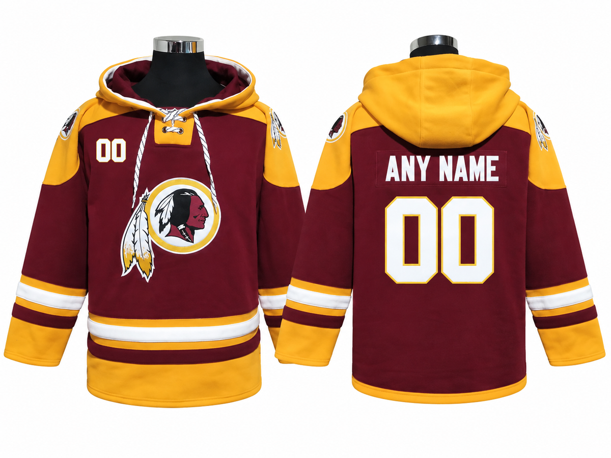 Burgundy/Gold/White Hoodie Custom