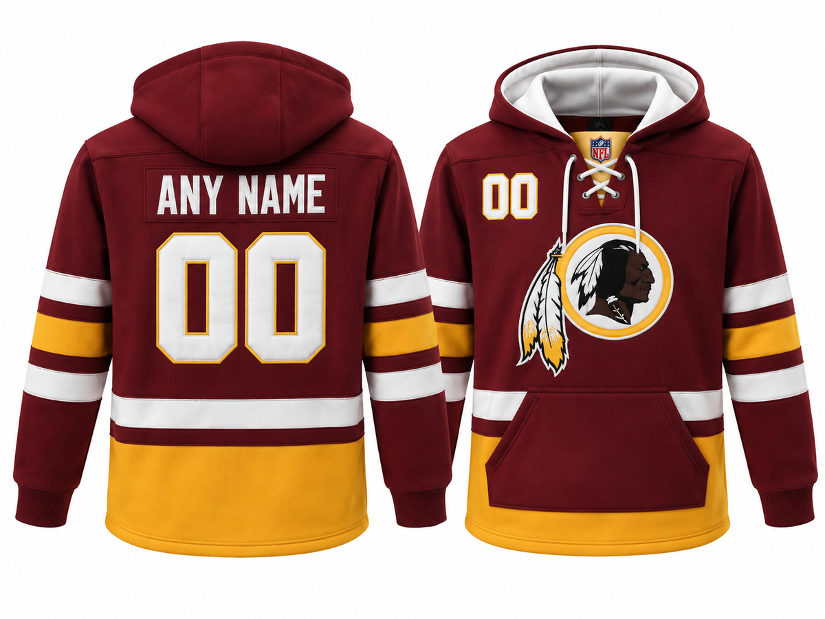Burgundy/Gold/White Hoodie Custom