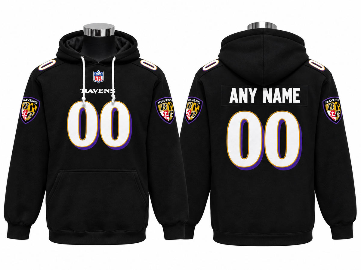 Black/Purple/White Hoodie Custom