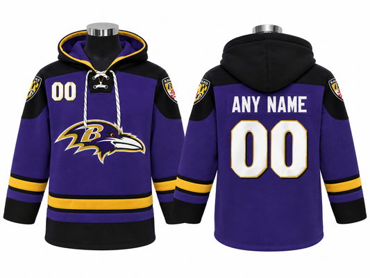 Purple/Black/Gold Hoodie Custom