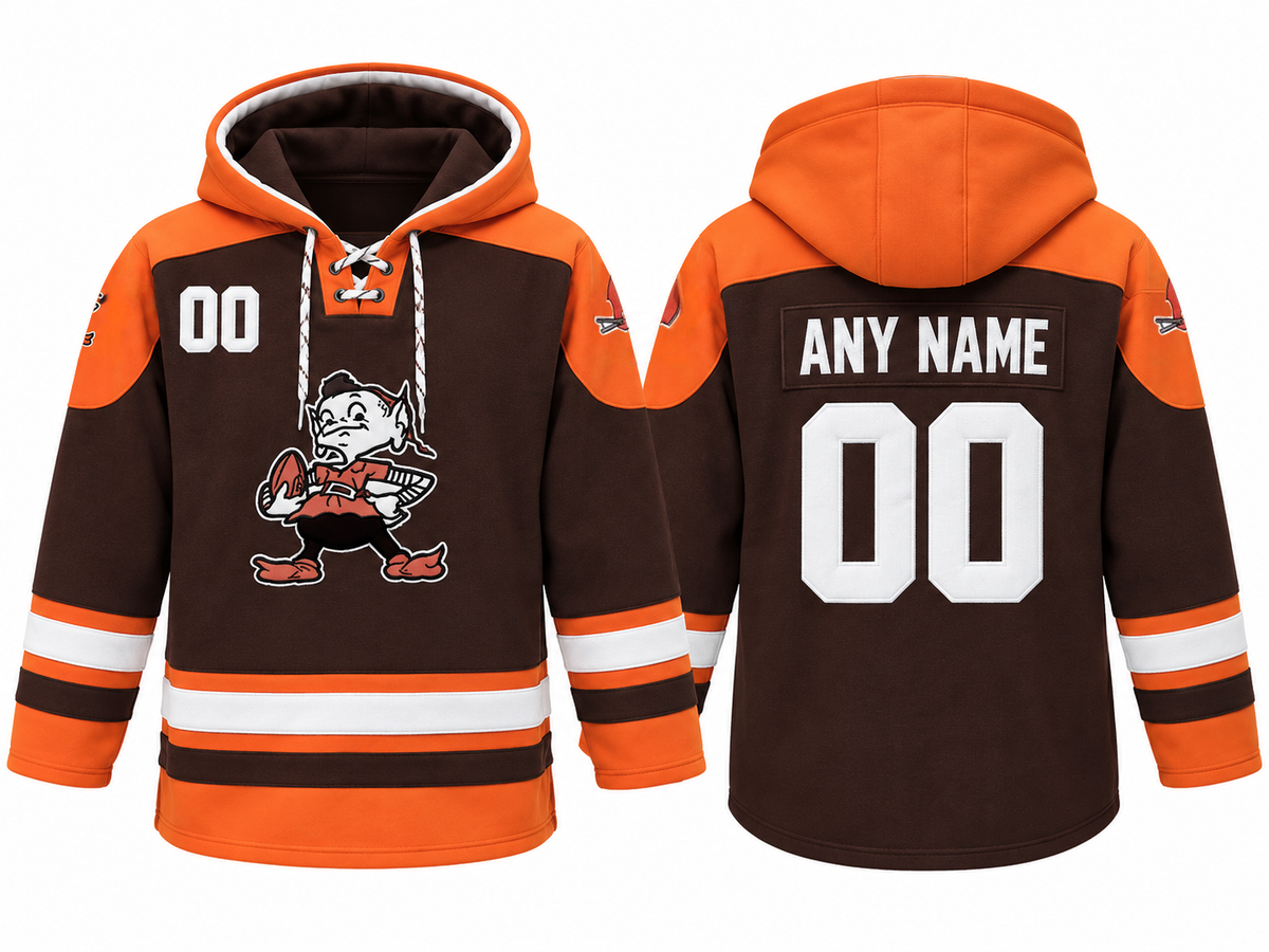 Brown/Orange/White Hoodie Custom