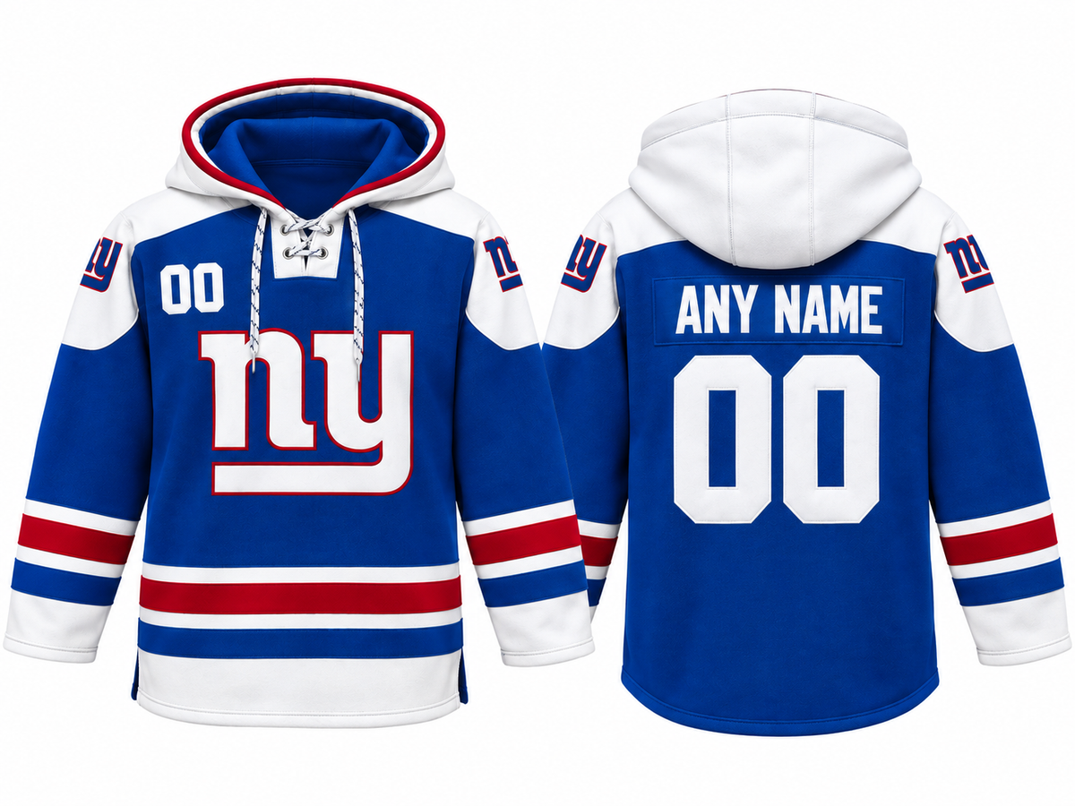 Royal Blue/White/Red Hoodie Custom