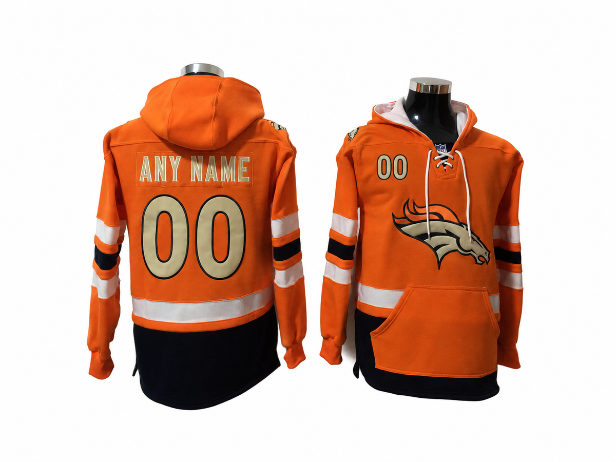 Orange/Navy/White Hoodie Custom
