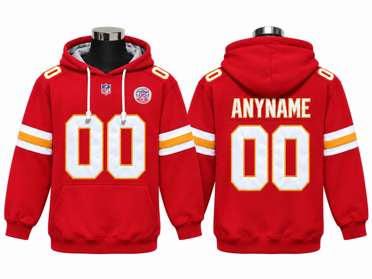 Red/White/Gold Hoodie Custom