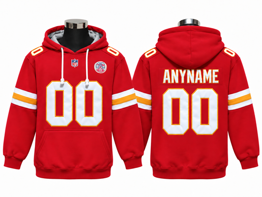Red/White/Gold Hoodie Custom