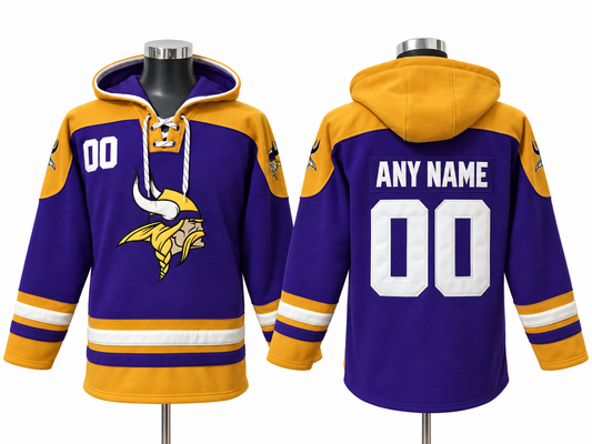 Purple/Gold/White Hoodie Custom