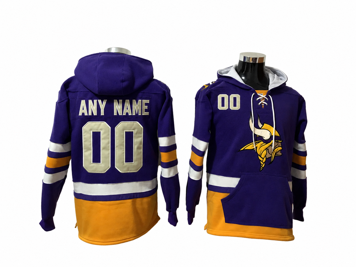 Purple/Gold/White Hoodie Custom