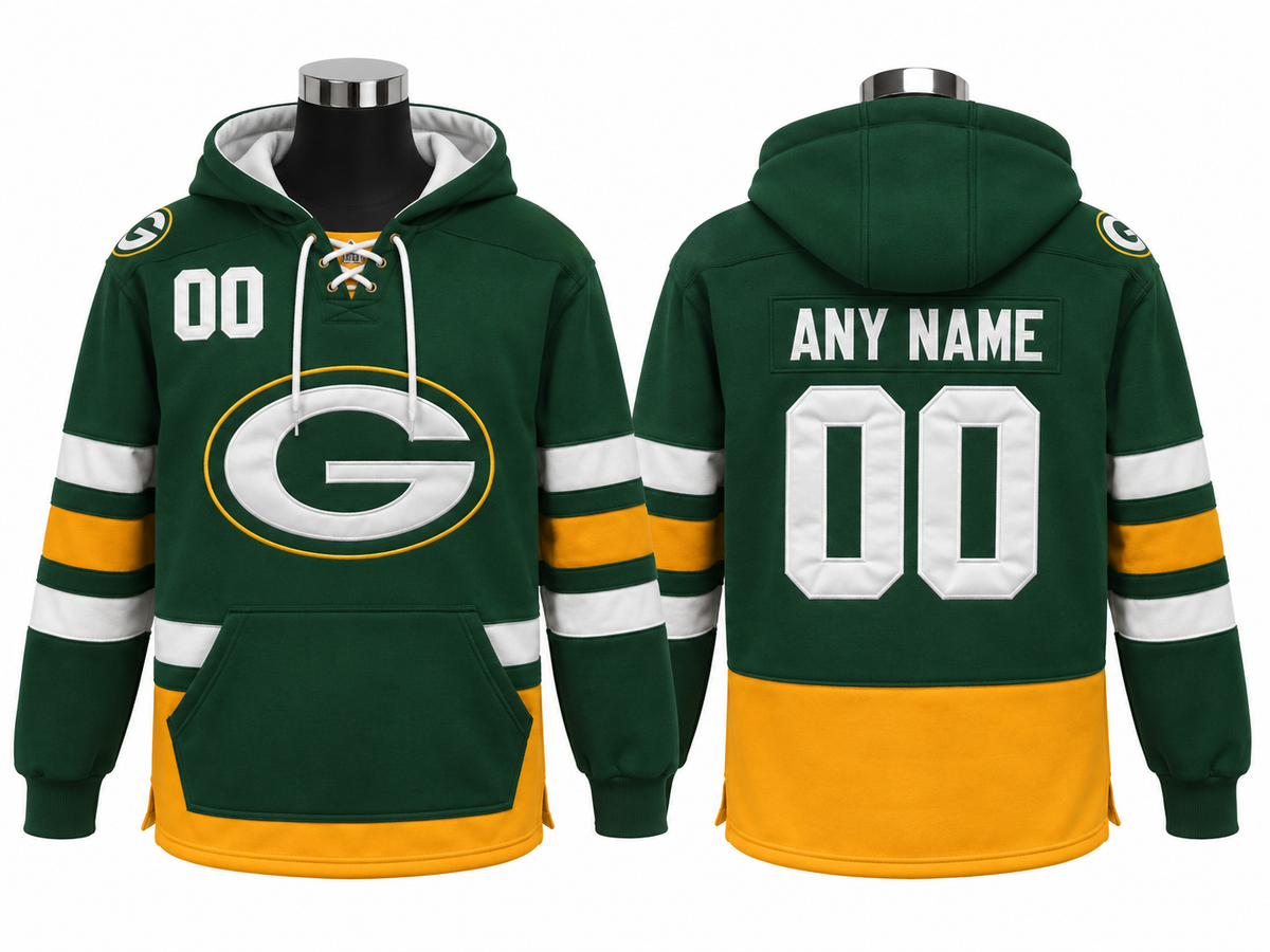 Green/Gold/White Hoodie Custom