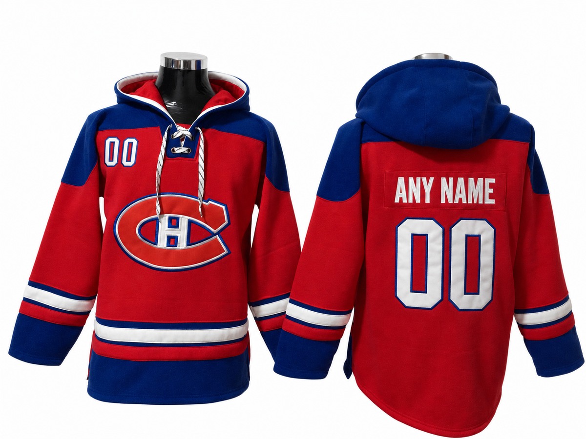 Blue/Red Hoodie Custom